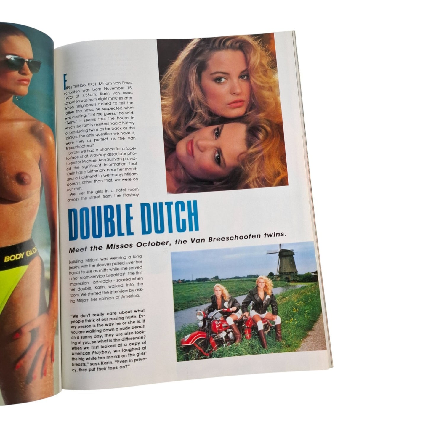 Australian Playboy Magazine October 1989 Karin / Mirjam Van Breeschooten