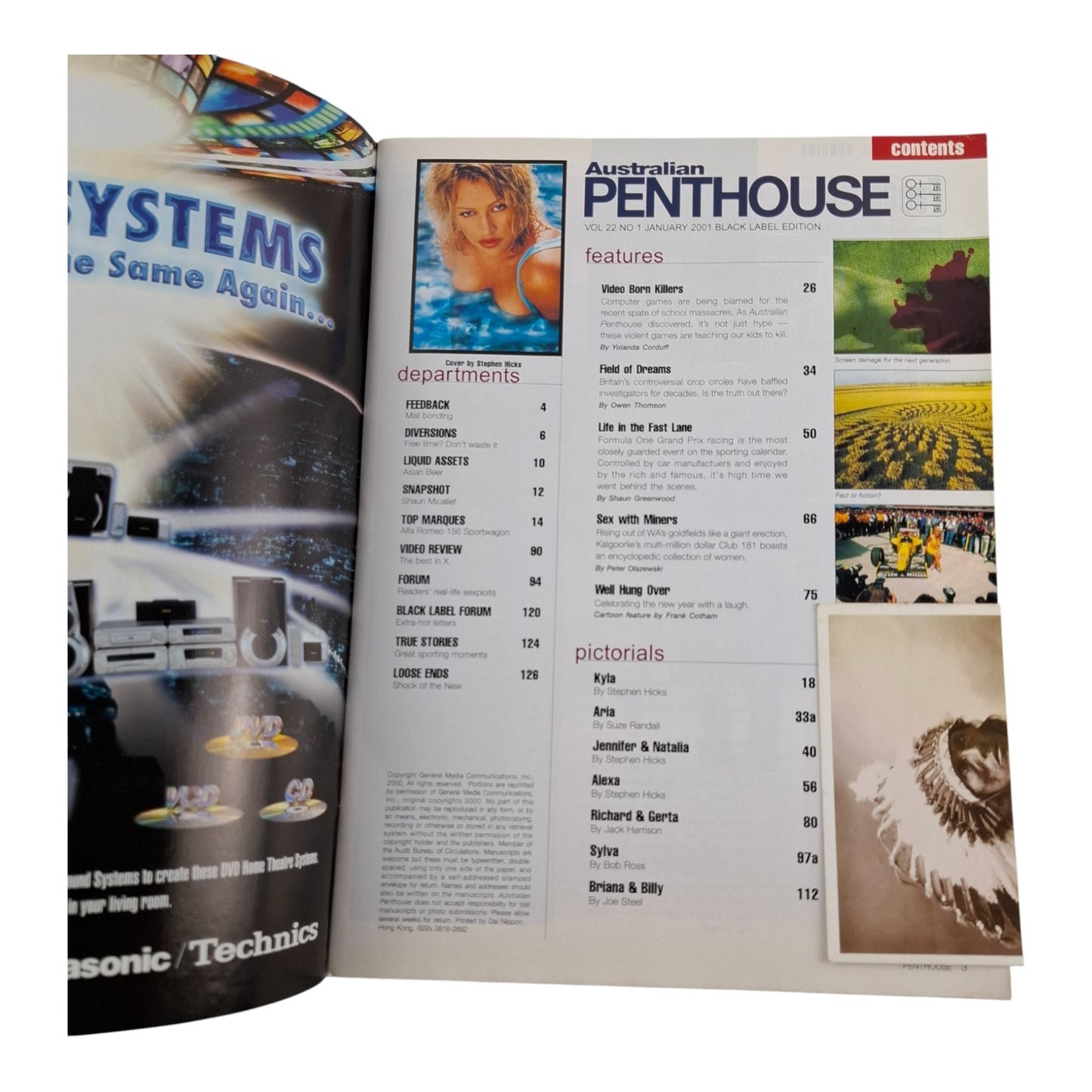 AUSTRALIAN PENTHOUSE Men's Magazine August 2001 Alexa