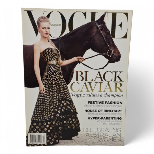 Vogue Australia December 2012 Julia Nobis Black Caviar Elizabeth Debicki