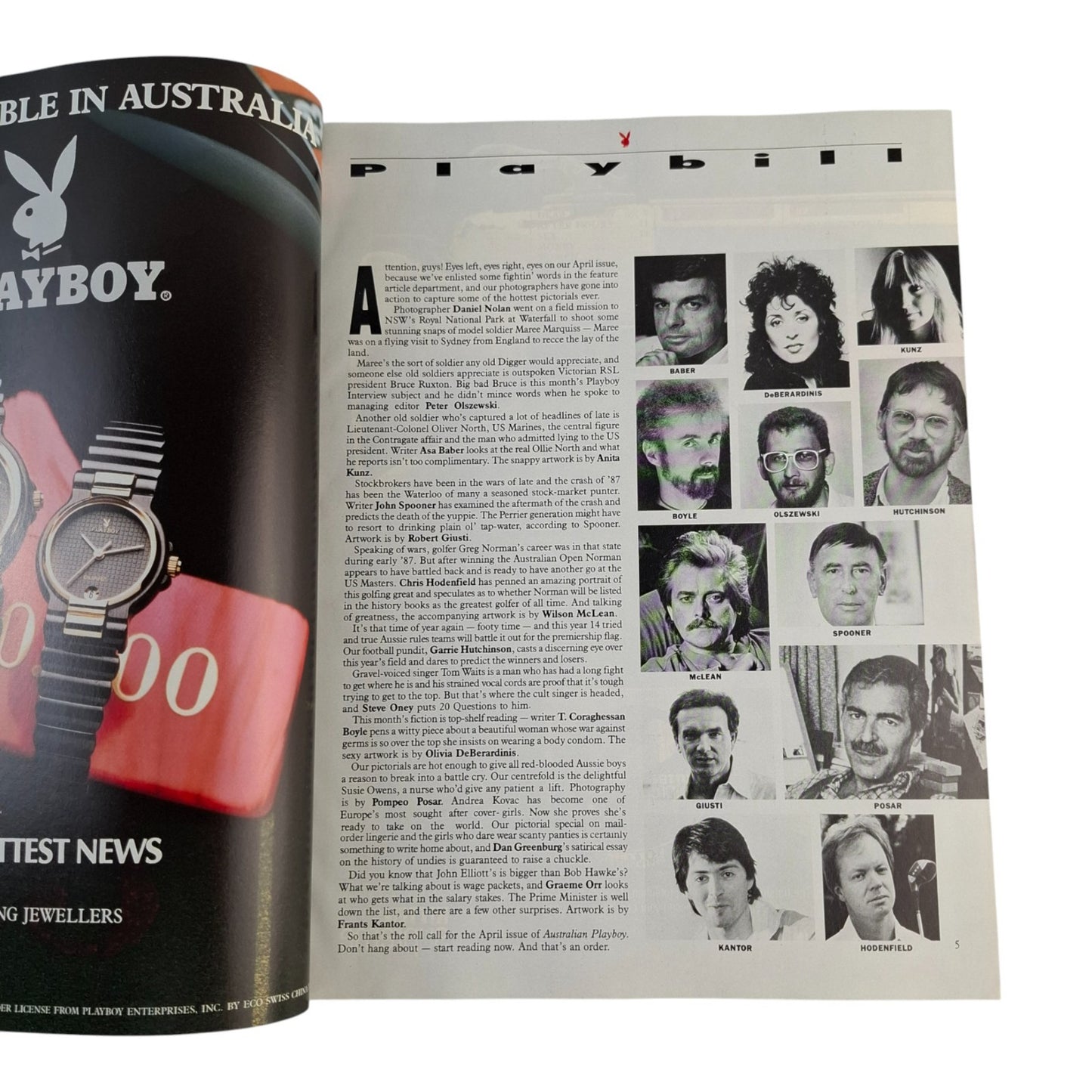 Australian Playboy Magazine April 1988 Maree Marquiss / Susie Diane Owens