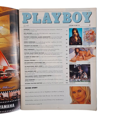 Australian Playboy Magazine July 1997 Emma Harrison / Kelly Monaco .