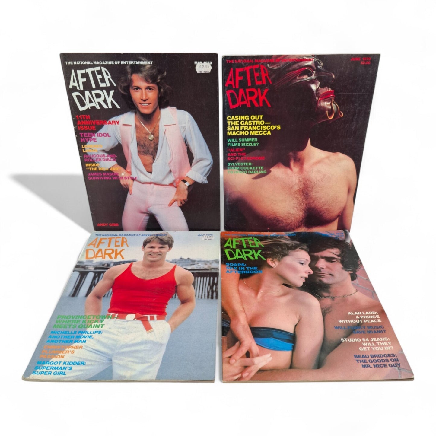 After Dark Magazine Lot 12 Issues 1979 Gay Men Entertainment Complete Year RARE!