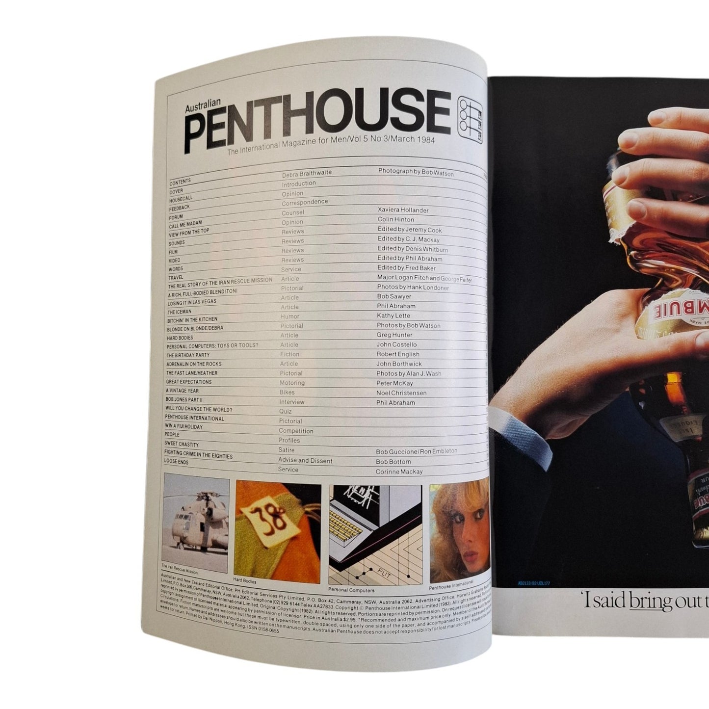 AUSTRALIAN PENTHOUSE Men's Magazine March 1984 Debra Braithwaite