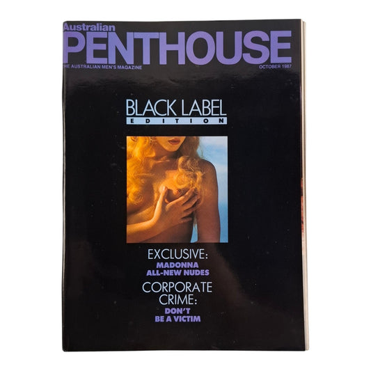 Australian Penthouse Magazine October 1987 Gaelle James / Madonna