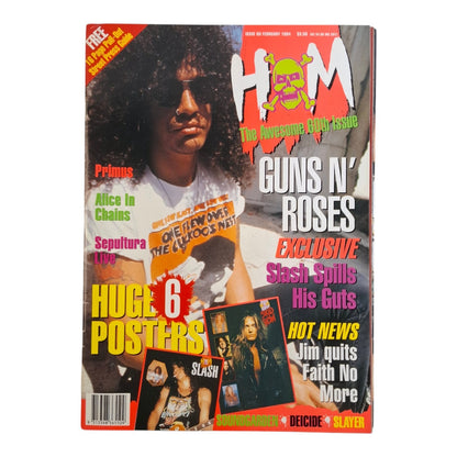 Hot Metal #60  Music Magazine February 1994 Guns n' Roses / Primus