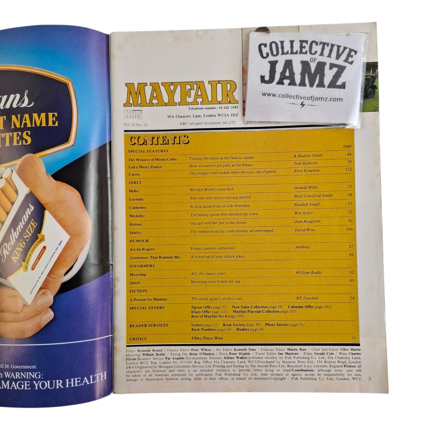 Mayfair Magazine Vol. 19 No. 10 October 1984 Helle Kjaer / Catherine Stuart