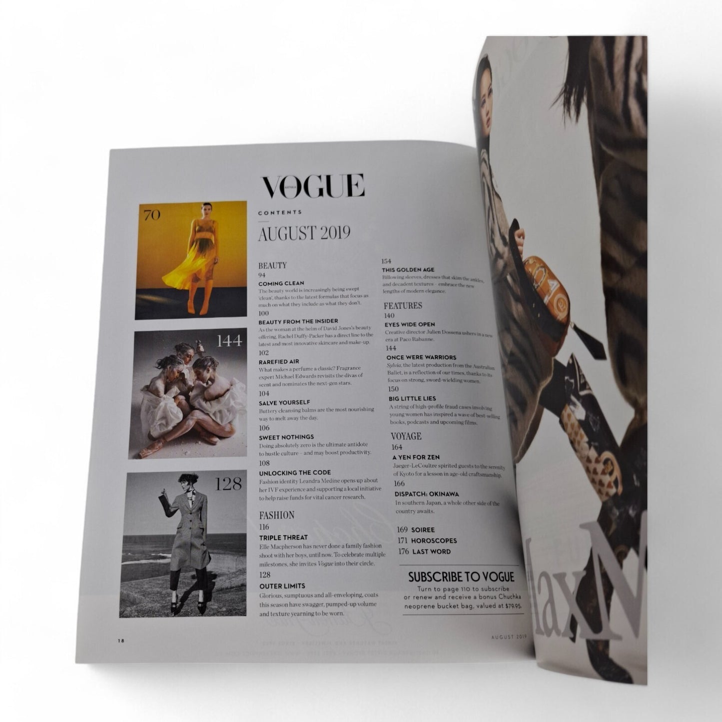 VOGUE AUSTRALIA Magazine - August 2019 - Elle MacPherson Cover