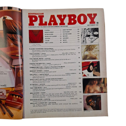 Australian Playboy Magazine September 1981 Julie Welling / Elizabeth Chapman