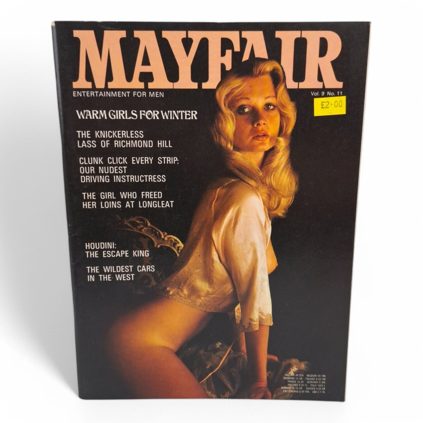 Mayfair Magazine Vol. 9 No. 11 November 1974 Claire Nicholson / Rosemary-Jane