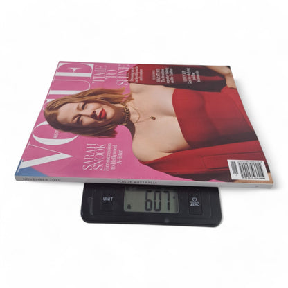 Vogue Australia Magazine November 2021 Sarah Snook Cover COMPLETE EXCELLENT