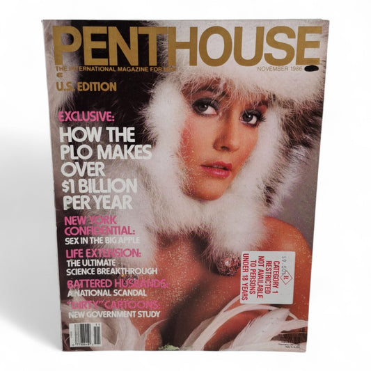 U.S PENTHOUSE Men's Magazine November 1986 Complete  Ginger Miller EXCELLENT