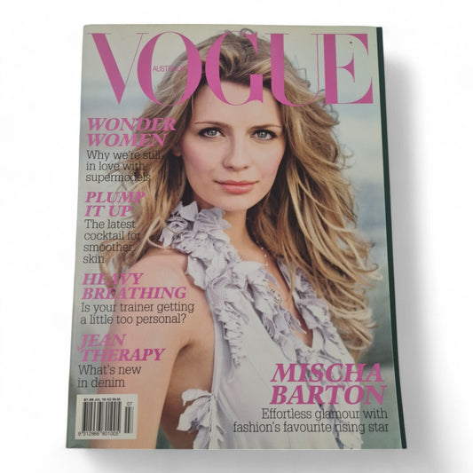 Vogue Australia Magazine July 2006 Mischa Barton Cover