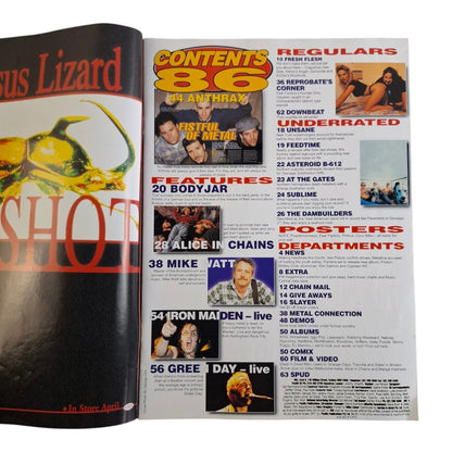 HM Hard Music Magazine #86 May 1996 Anthrax / Alice in Chains / Slayer