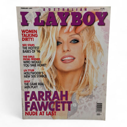 Australian Playboy Magazine February 1997 Farrah Fawcett