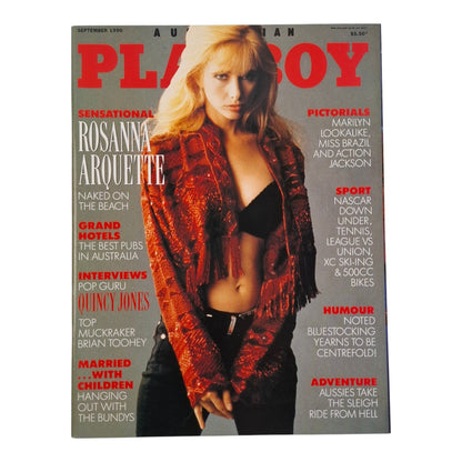 Australian Playboy Magazine September 1990 Rosanna Arquette / Jacqueline Sheen