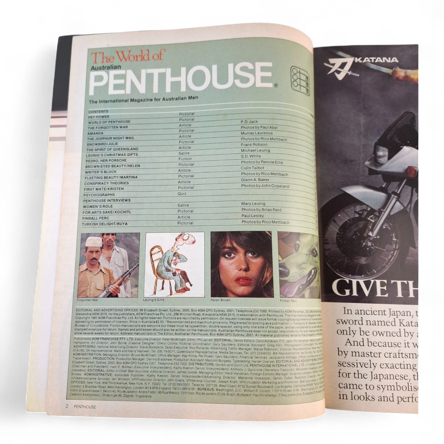 The World of Australian Penthouse Magazine -1981 Collectors Edition