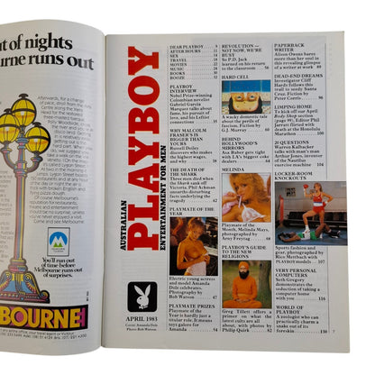 Australian Playboy Magazine April 1983 Amanda Dole / Melinda Mays