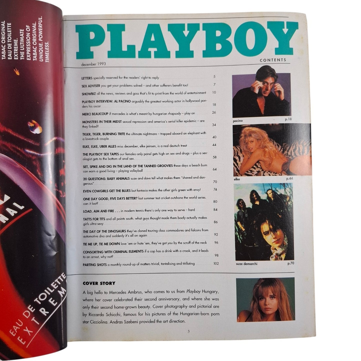 Australian Playboy Magazine December 1993 Mercedes Ambrus / Elke Jeinsen