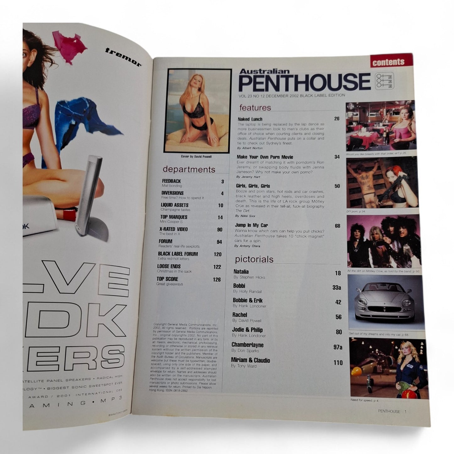 AUSTRALIAN PENTHOUSE Men's Magazine Black Label December 2002 Rachel