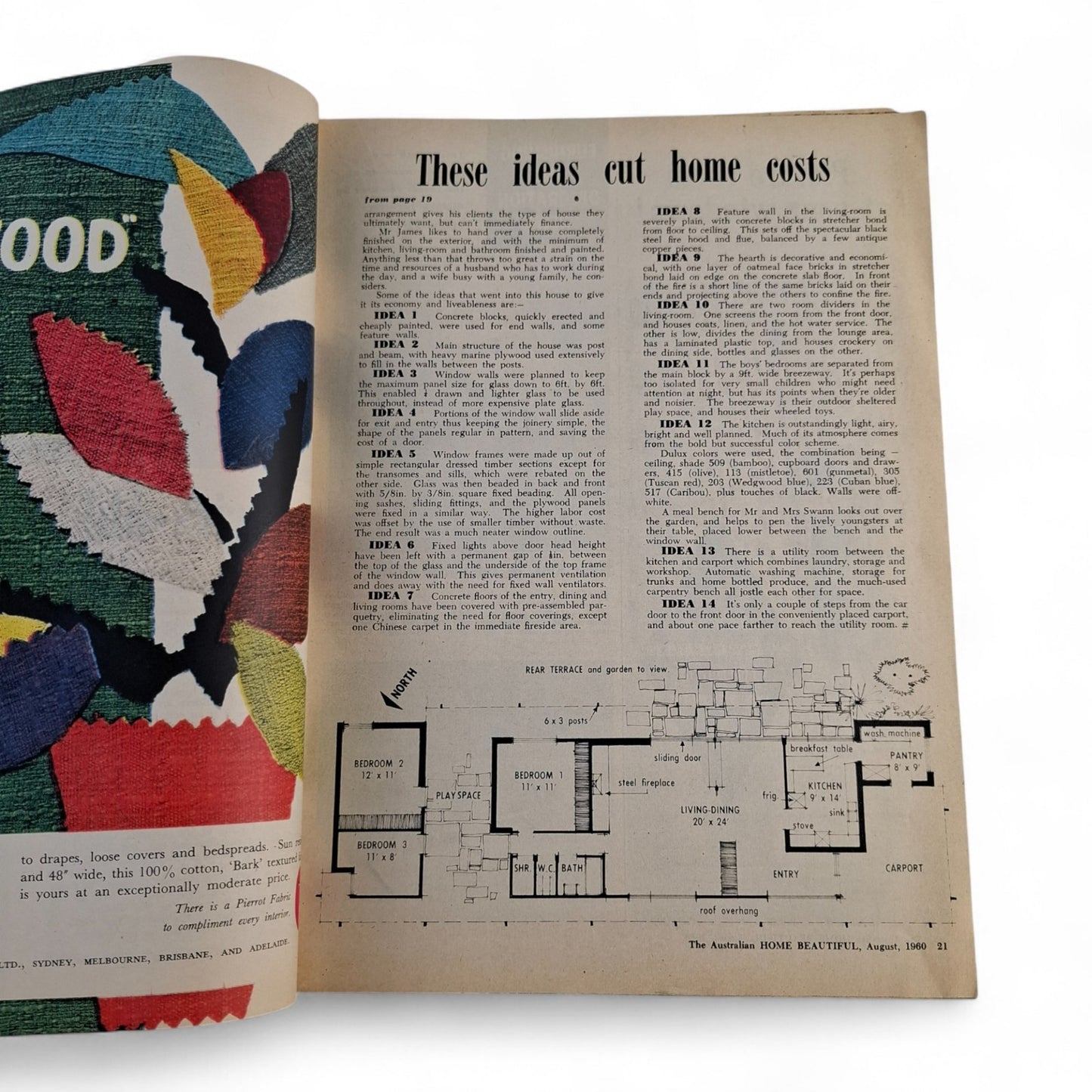 Australian Home Beautiful Magazine - August 1960