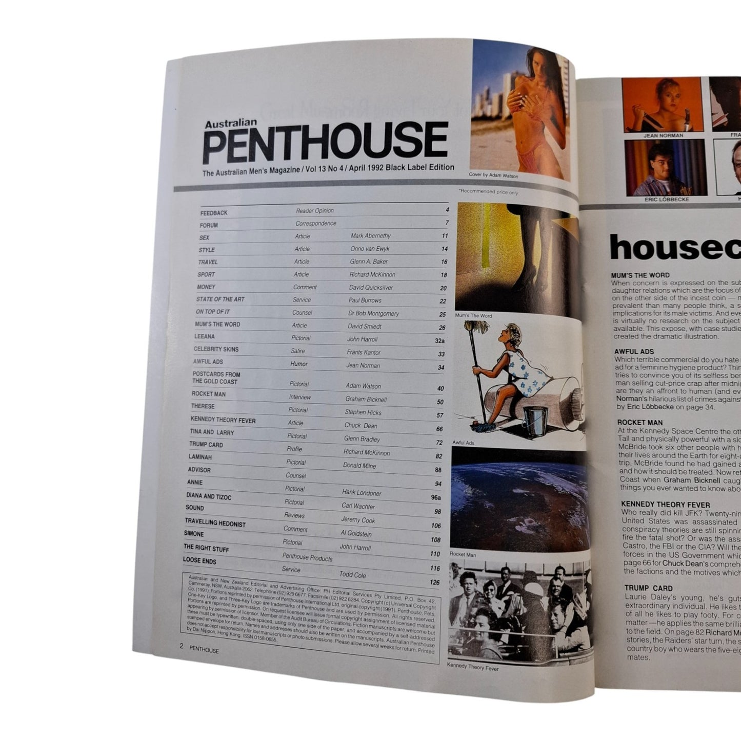 Australian Penthouse Magazine April 1992 Therese