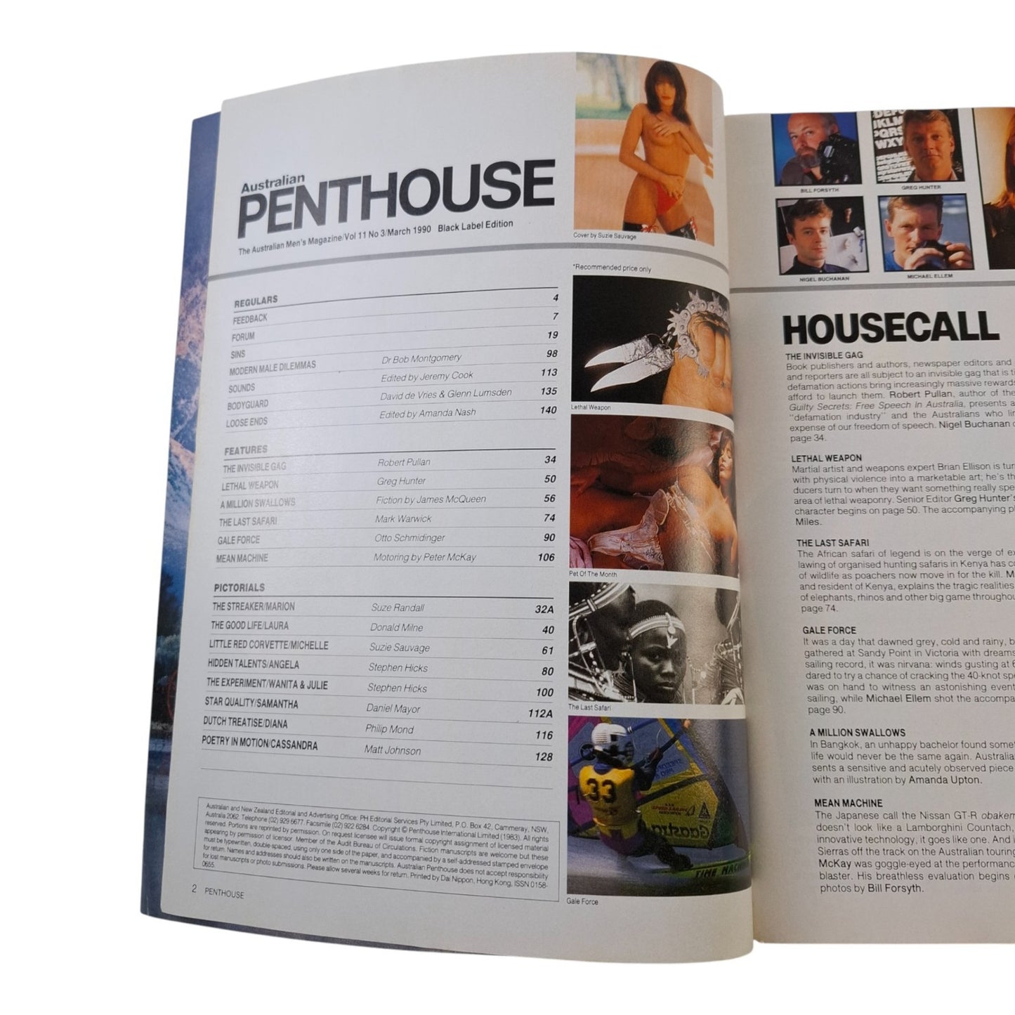 Australian Penthouse Magazine March 1990 Michelle Gray