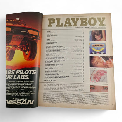 Playboy Magazine December 1985 Barbi Benton / Carol Ficatier