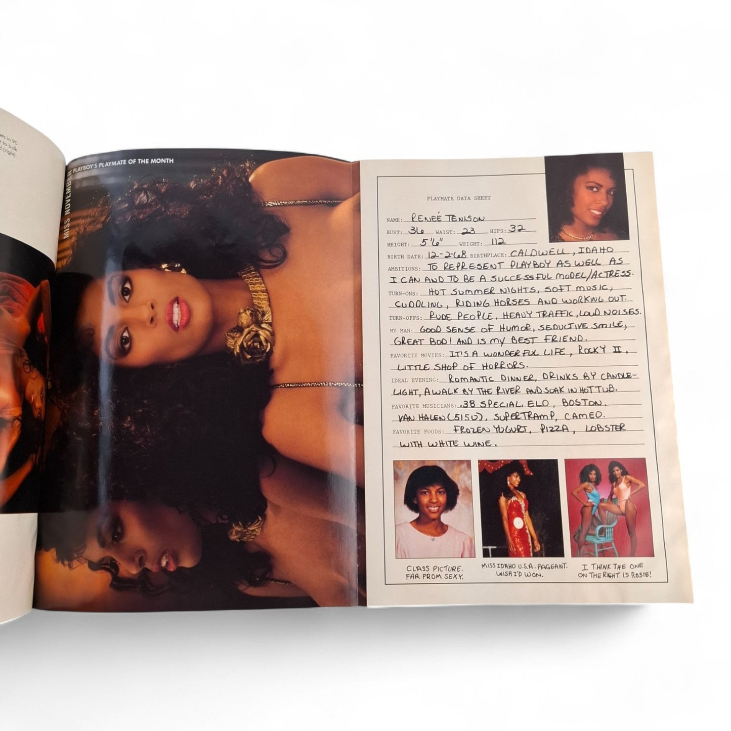 PLAYBOY MAGAZINE December 1989 Donna Mills Renee Tenison