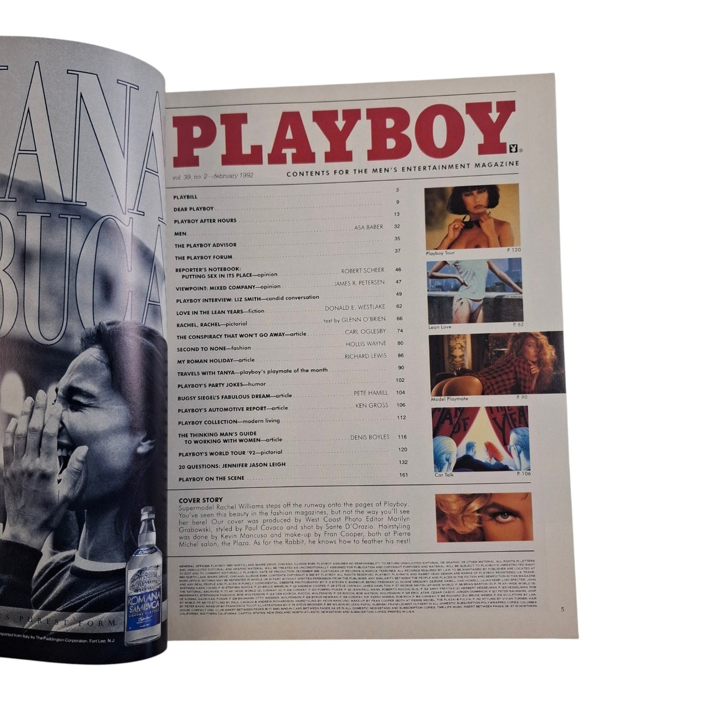 Playboy Magazine February 1992 Rachel Williams / Tanya Beyer