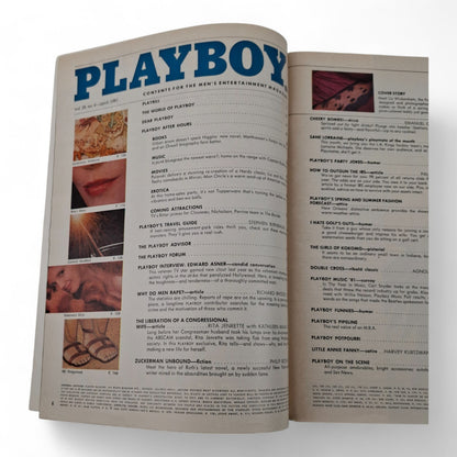 PLAYBOY Magazine US April 1981 - Liz Wickersham Cover