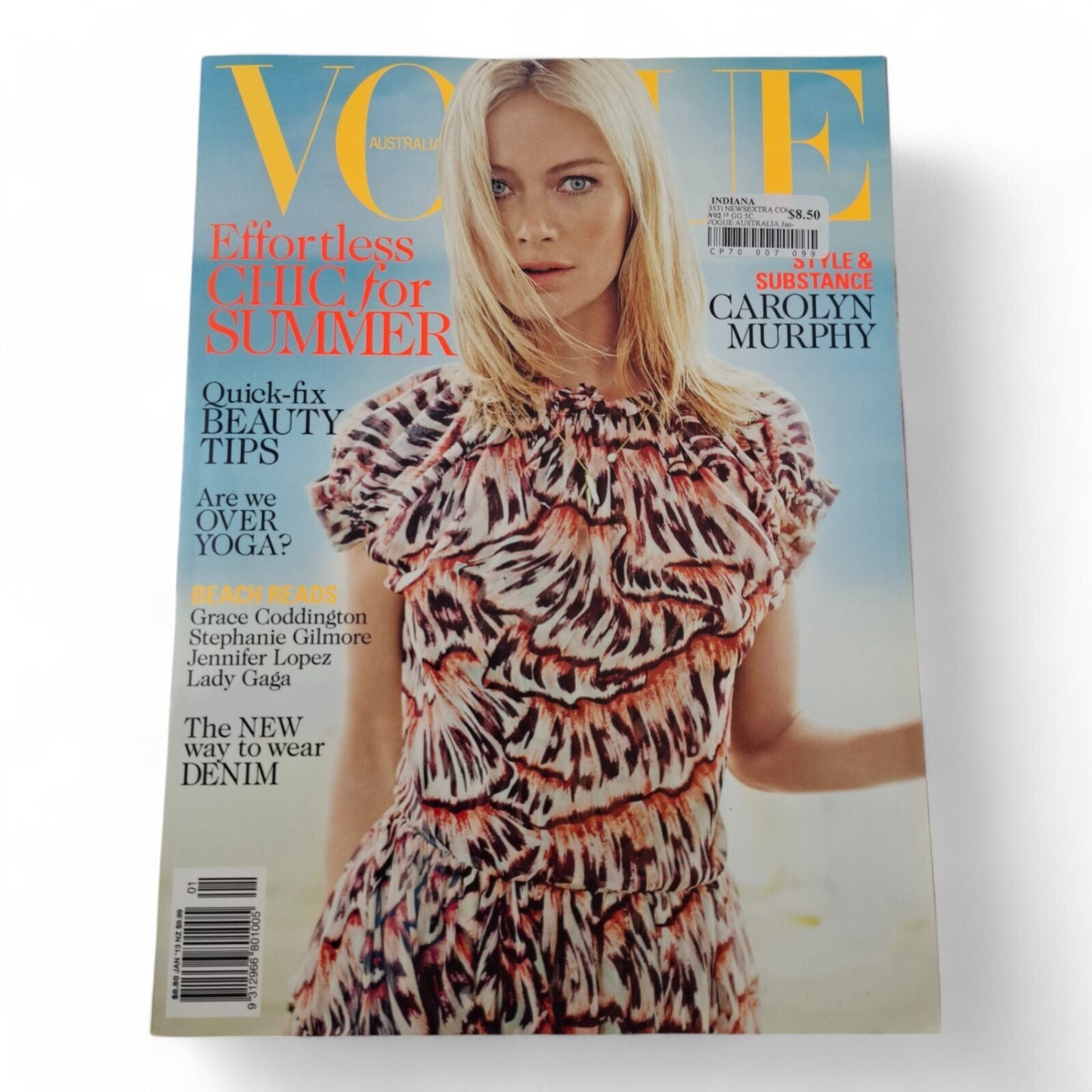 Vogue Australia Magazine January 2013 Carolyn Murphy