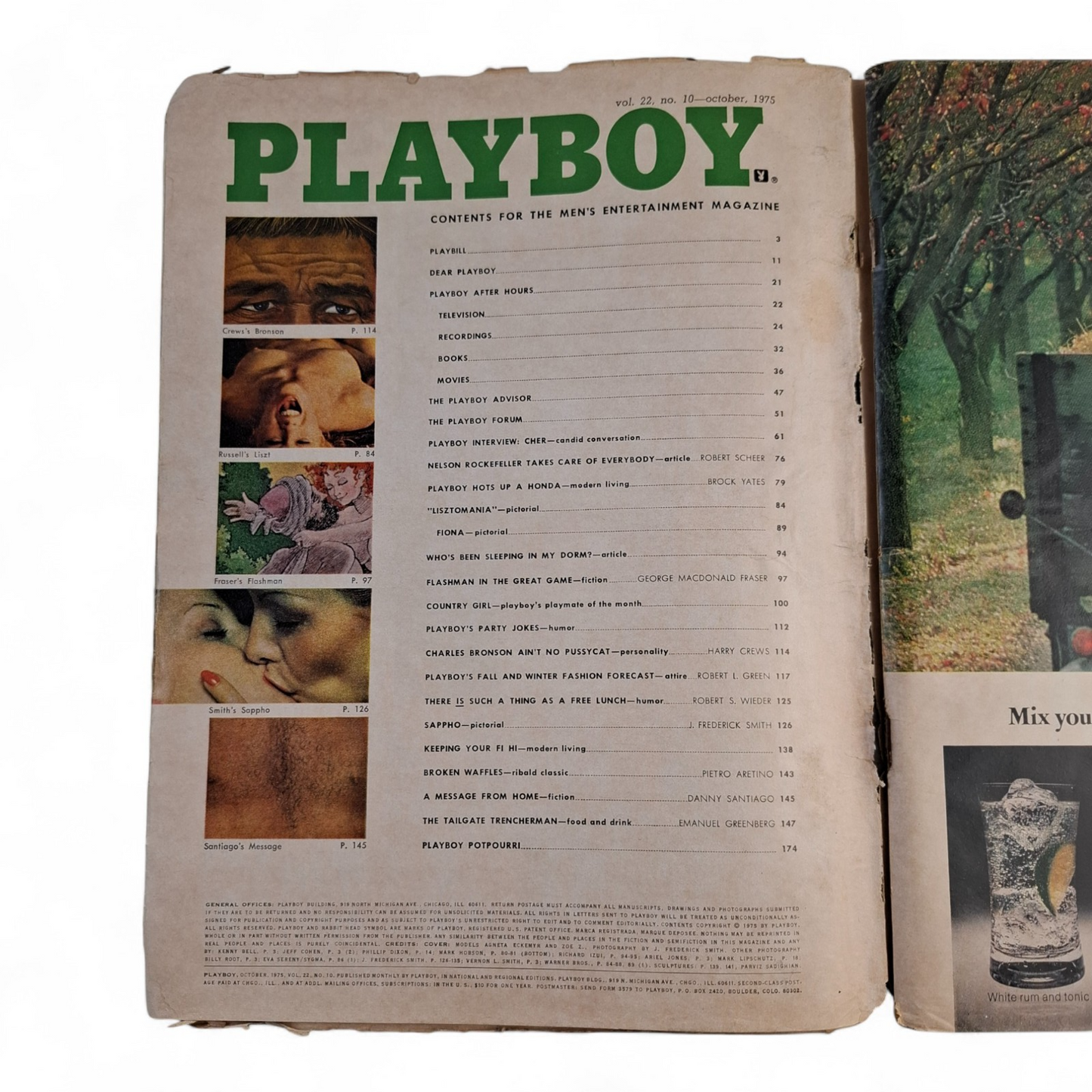 Vintage Playboy Magazine October 1975 - Jill De Vries