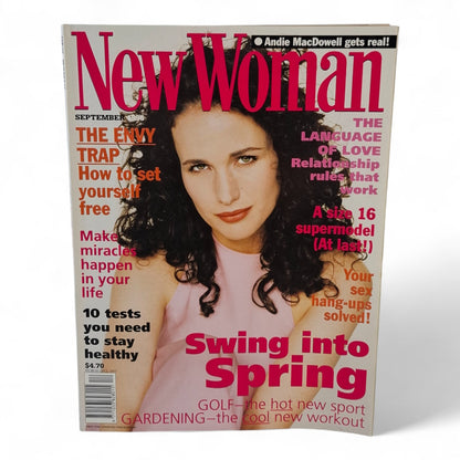 New Woman Magazine September 1996 Andie MacDowell