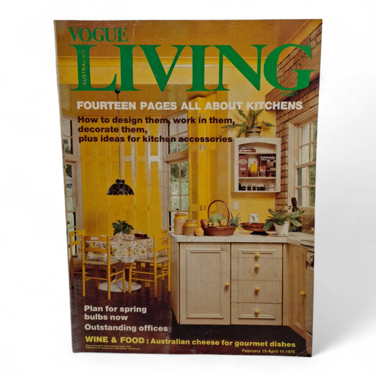 Vintage Vogue Living Australian Magazine - No. 1 1975