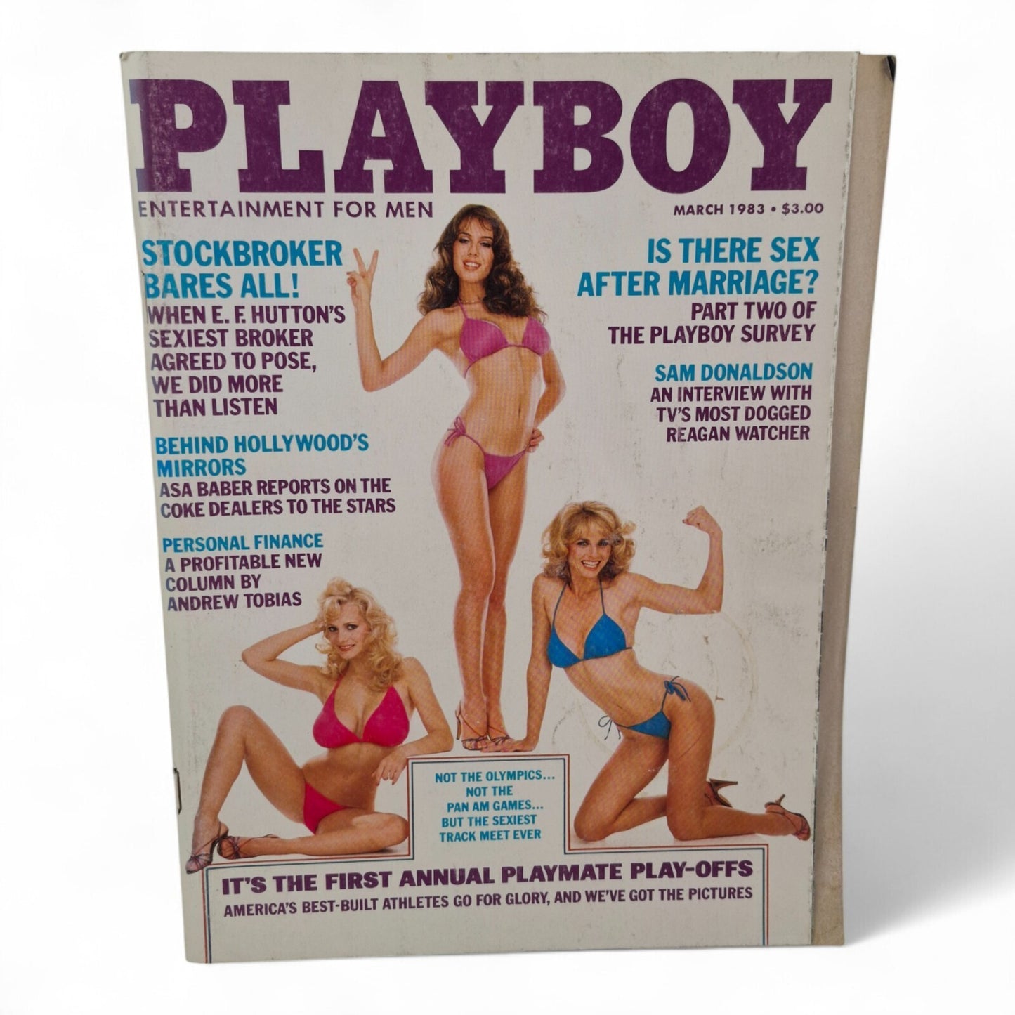 PLAYBOY MAGAZINE March 1983 Kim McArthur, Kelly Tough, Karen Witter Complete