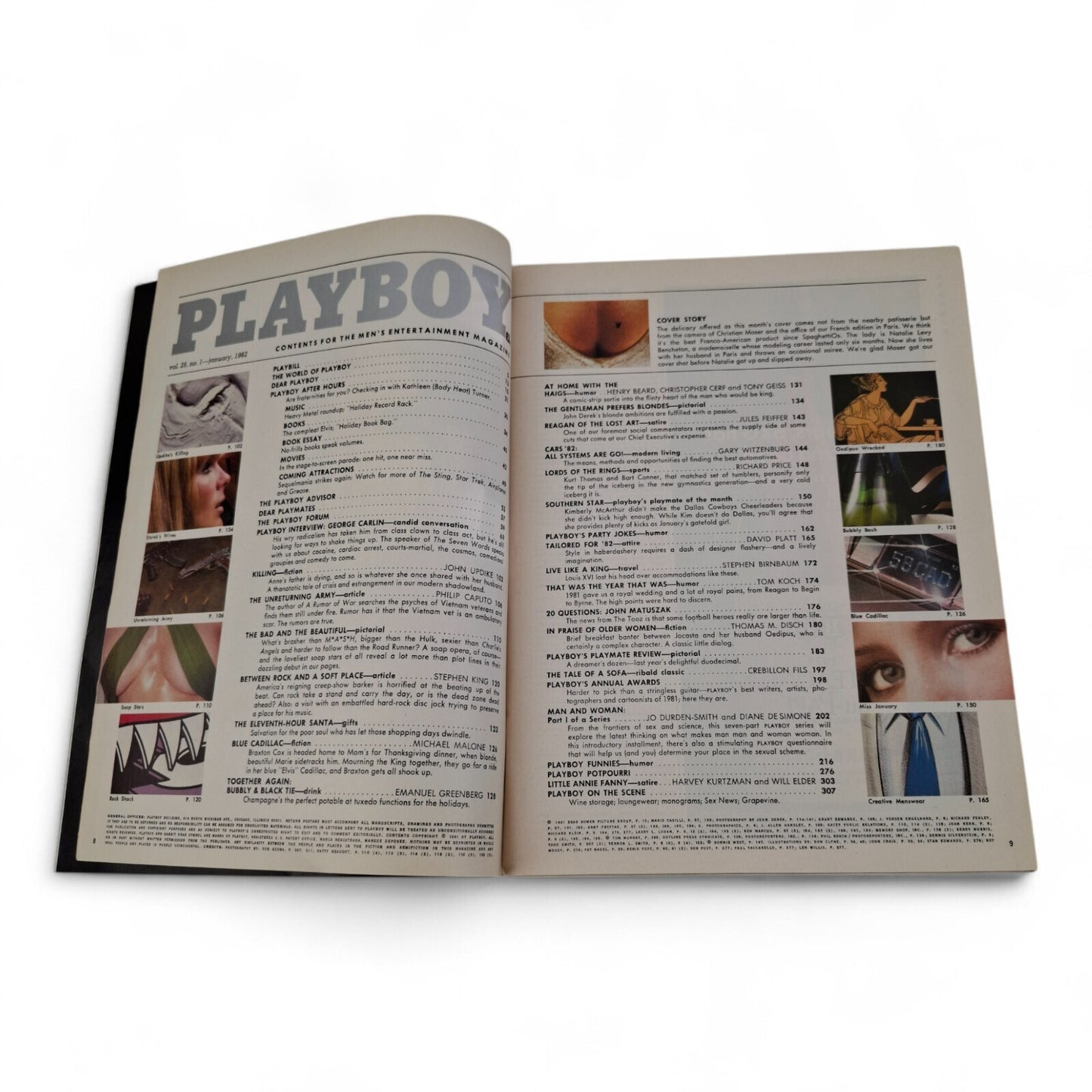 PLAYBOY MAGAZINE January 1982 Natalie Levy Complete