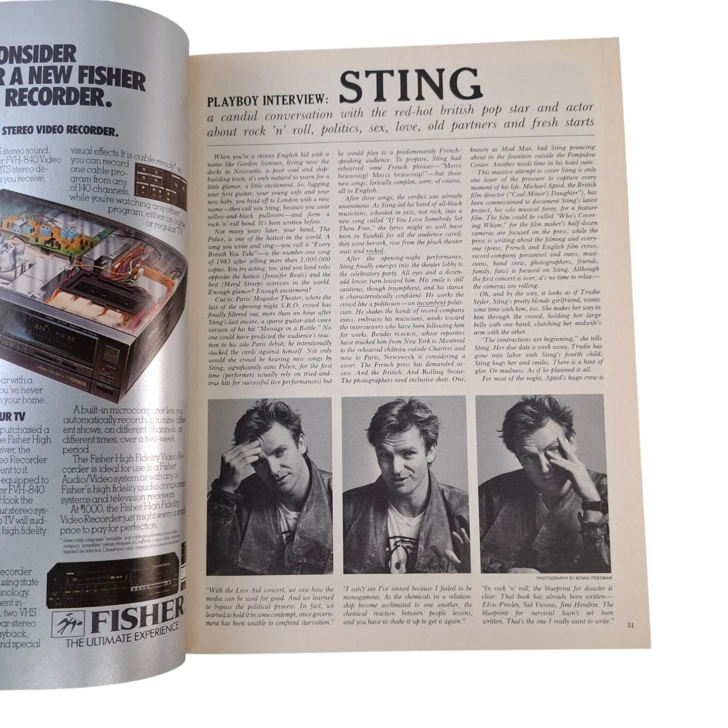 PLAYBOY MAGAZINE November 1985 Teri Weigel / Pamela Saunders
