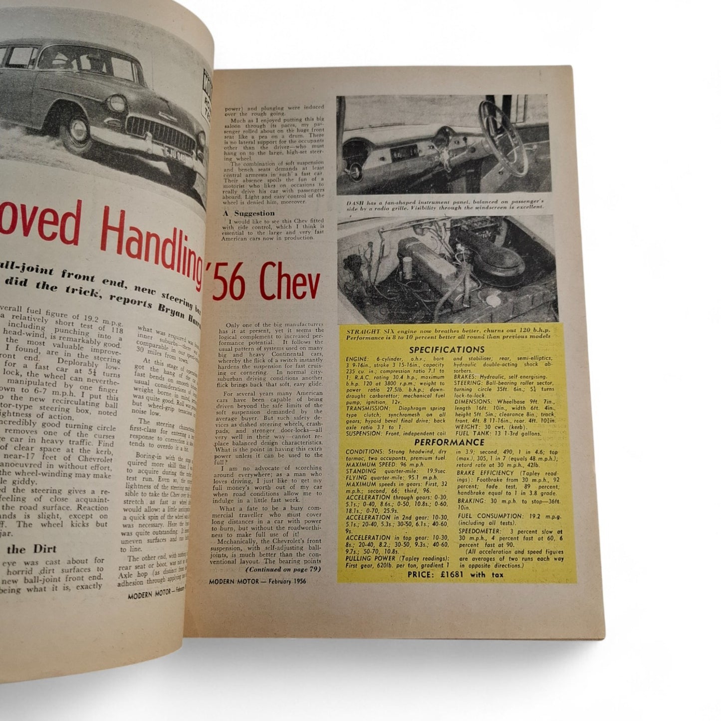 Modern Motor Magazine February 1956 Mercedes-Benz 190SL