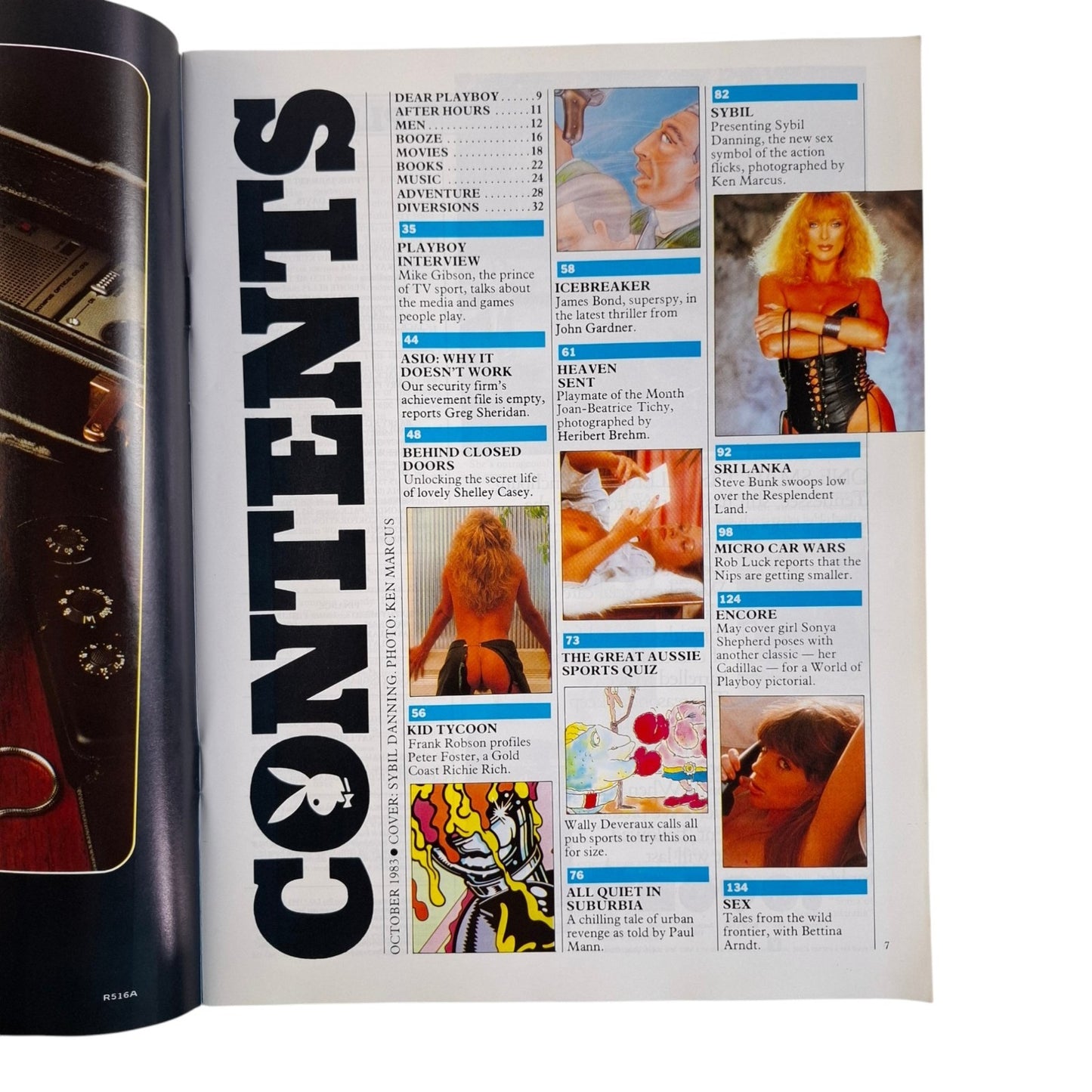 Australian Playboy Magazine October 1983 Sybil Danning / Joan Tichy