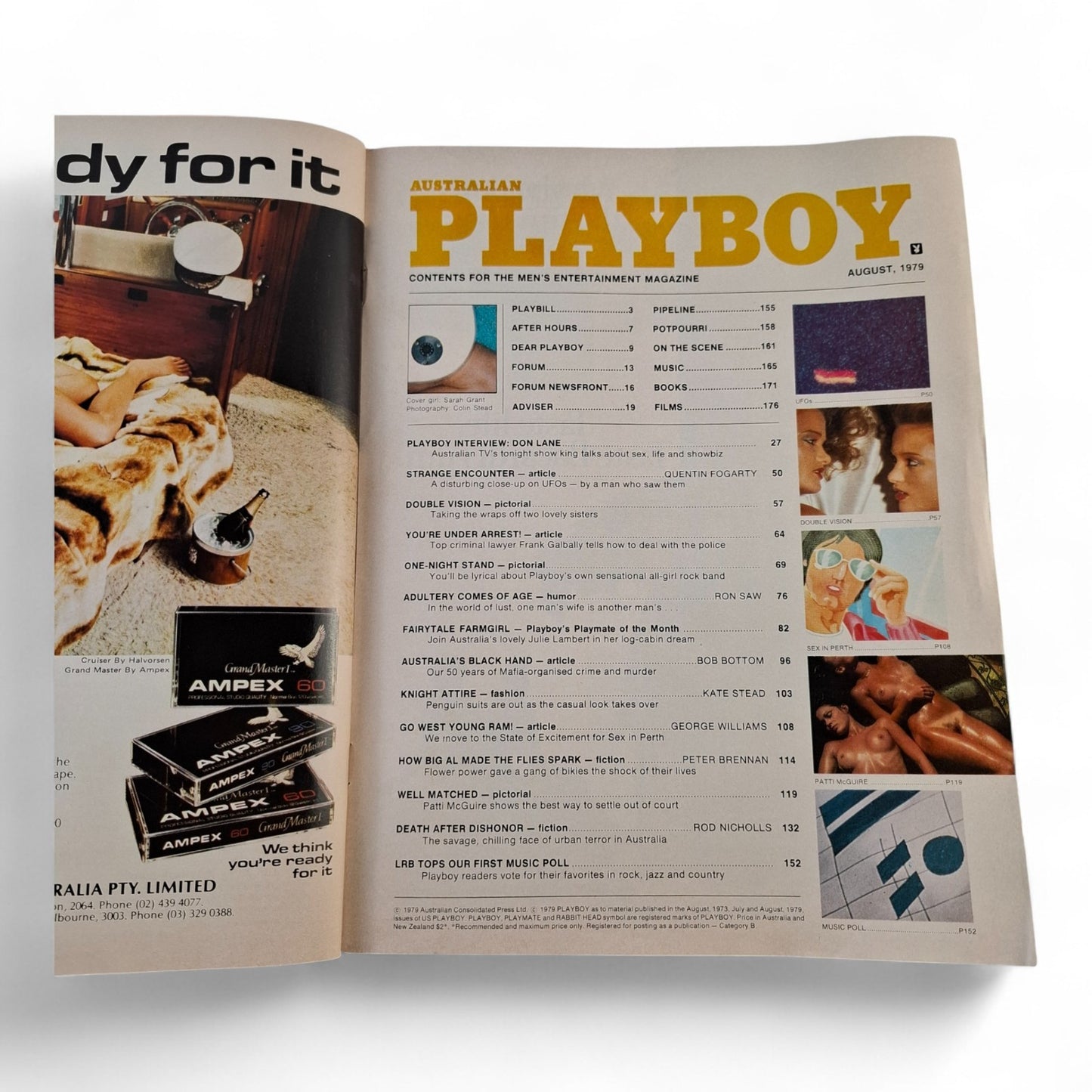 Vintage Australian Playboy - August 1979 - Magazine Julie Lambert Don Lane