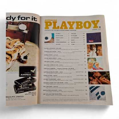 Vintage Australian Playboy - August 1979 - Magazine Julie Lambert Don Lane