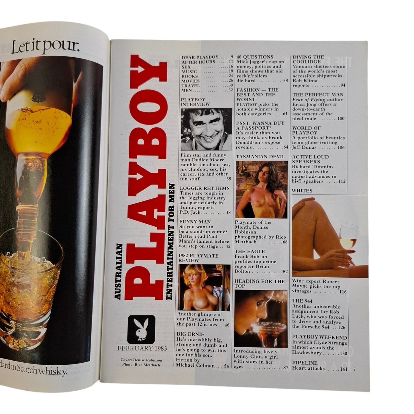 Australian Playboy Magazine February 1983 Denise Robinson