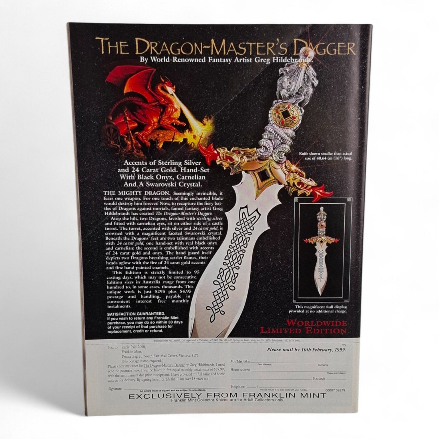 People Magazine With Pix Australia January 6th 1999 Carmen