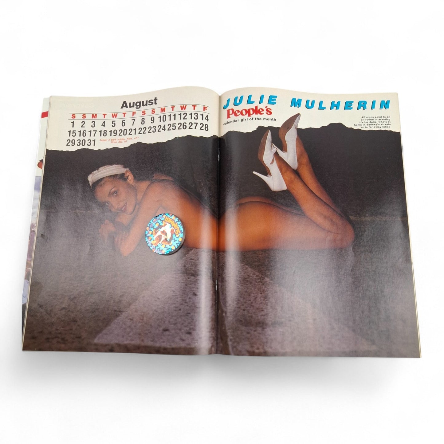 People Magazine With PIX Australia August 3rd 1987 Julie Mulherin