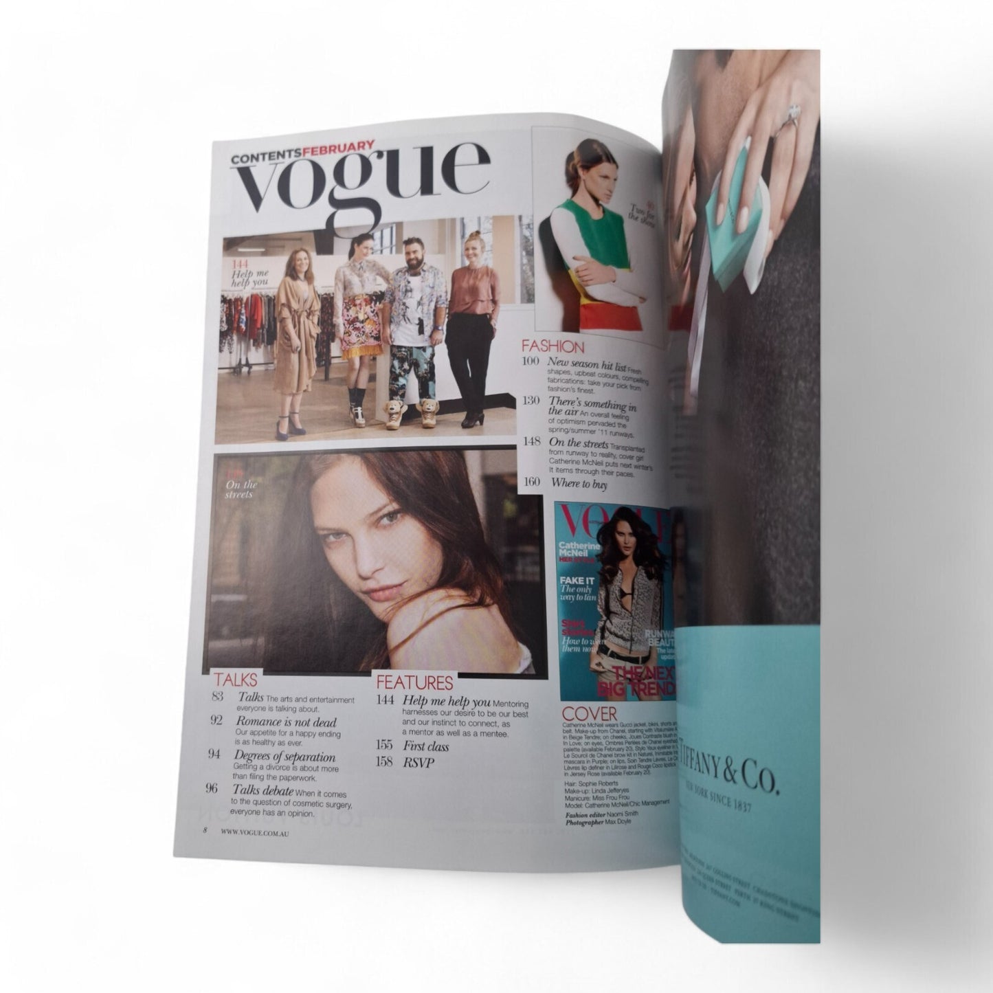 Vogue Australia Magazine February 2011 Catherine McNeil EXCELLENT