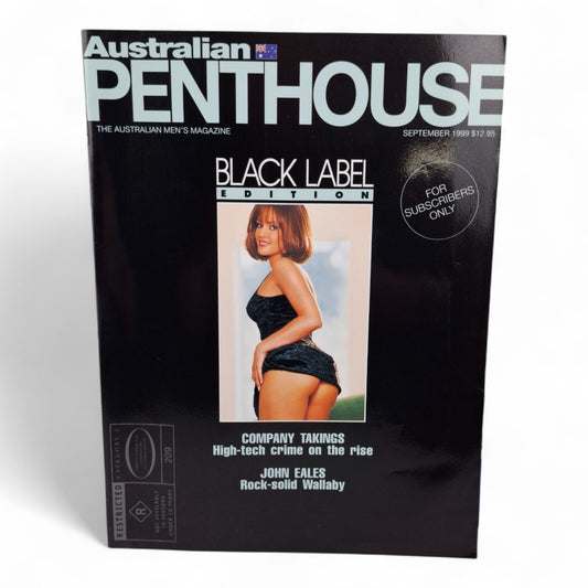 AUSTRALIAN PENTHOUSE Men's Magazine Black Label September 1999
