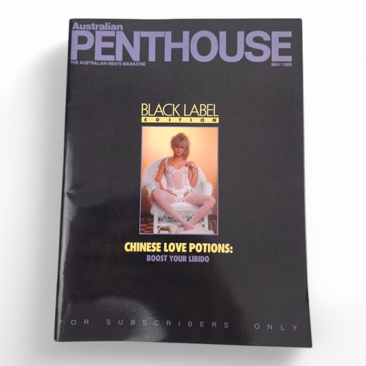 Australian Penthouse Magazine - Black Label May 1989 Complete Playboy