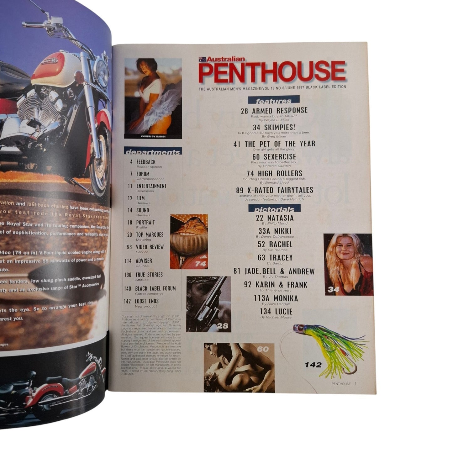 Australian Penthouse Magazine June 1997 Tracey Wiltshire / Nikki Thompson