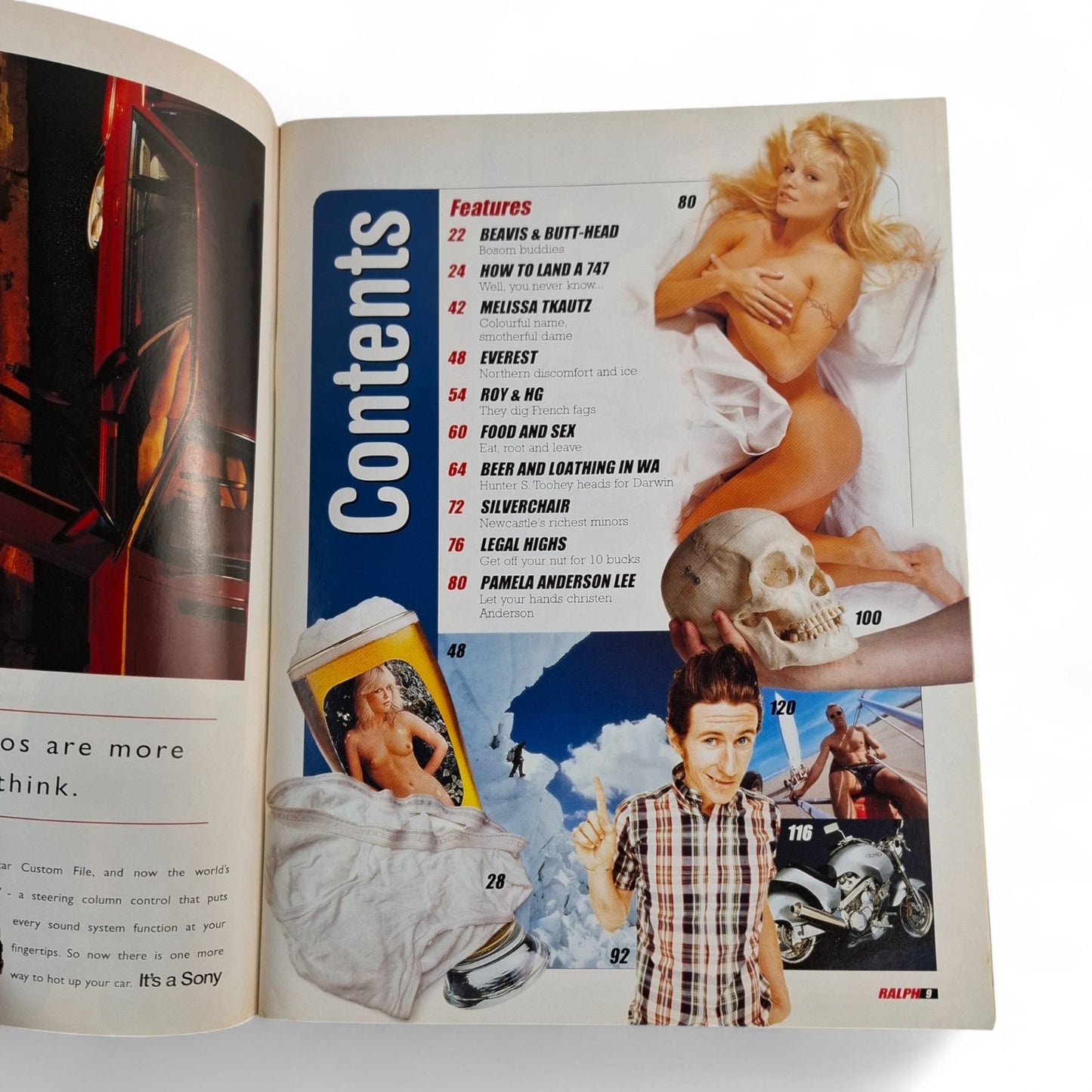 RALPH Magazine First Issue # 1 August 1997 MELISSA TKAUTZ Pamela Anderson