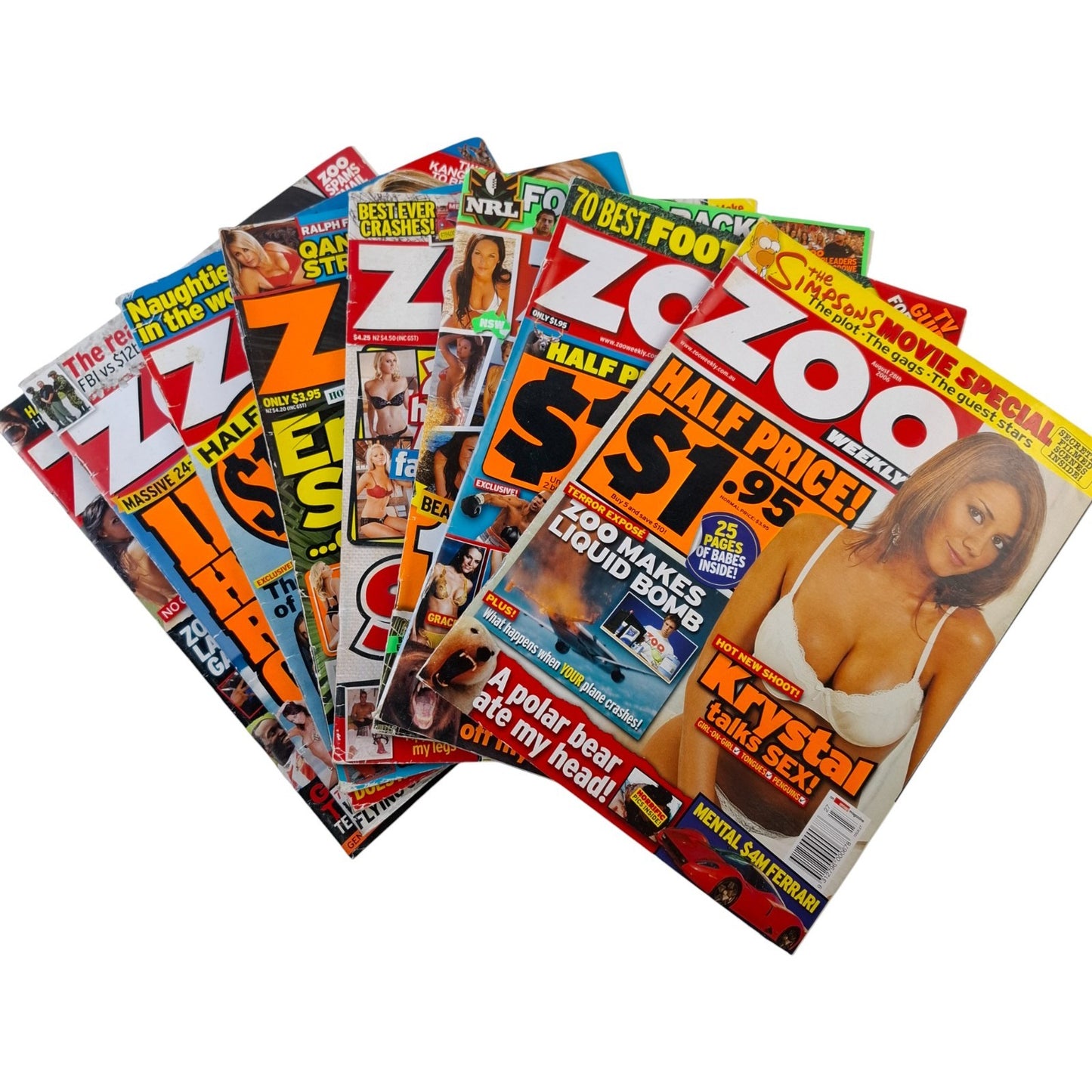 Zoo Magazine Australia Lot Bundle  - 8 issues from 2006